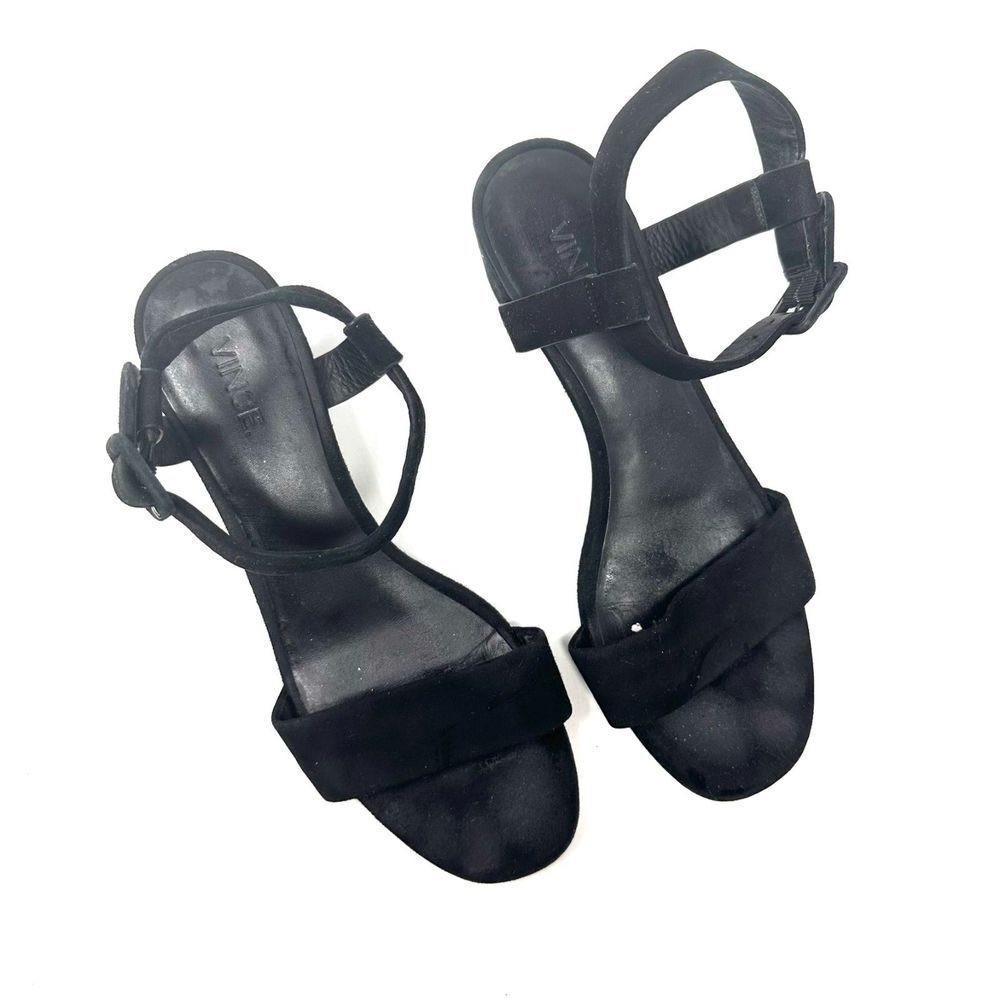 VINCE Rena Suede Ankle Wrap Sandal Sz 8.5